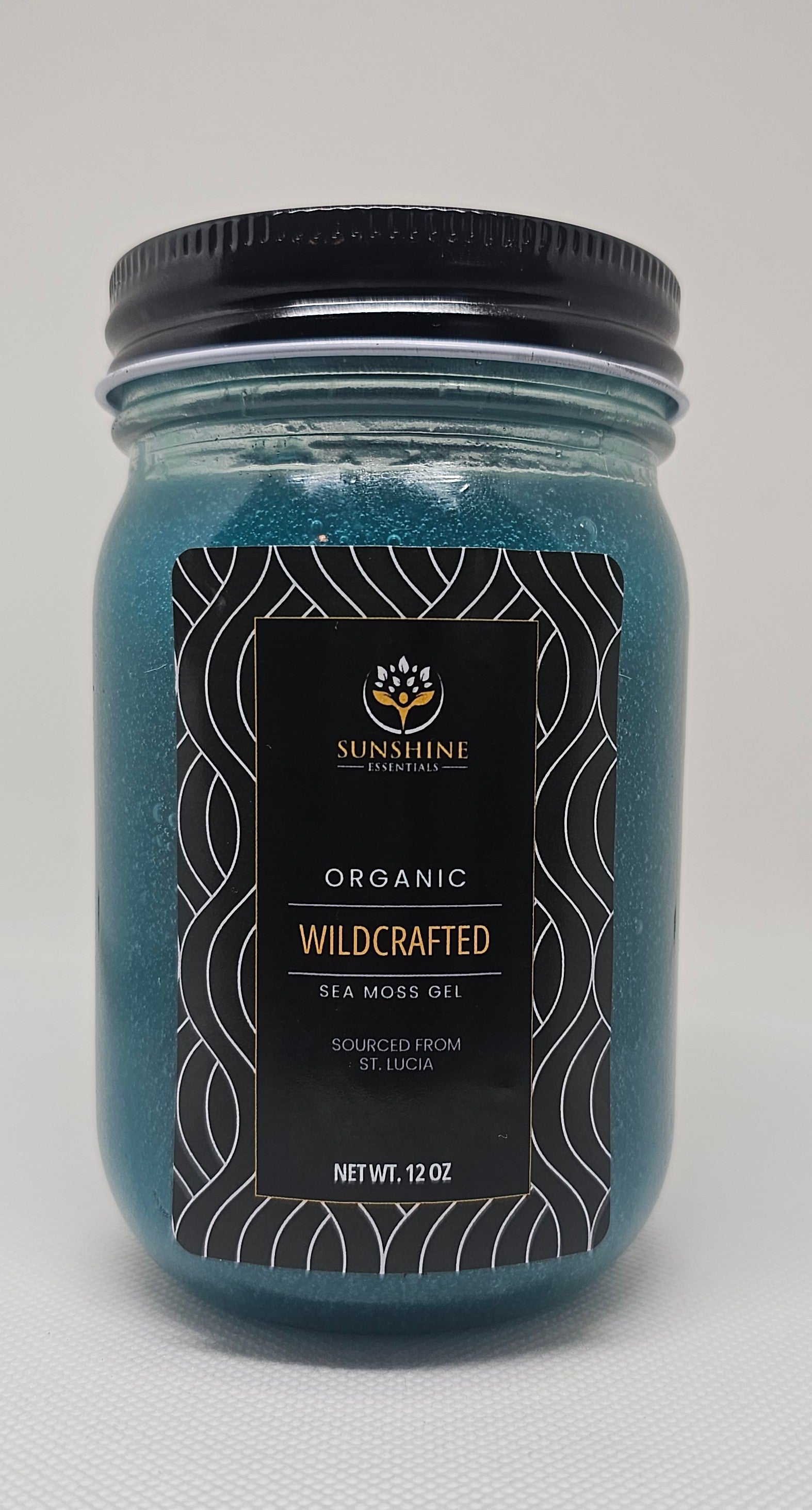 Blue Spirulina Pineapple sea moss gel – Sunshine Essentials Organic Wildcrafted, 12 oz